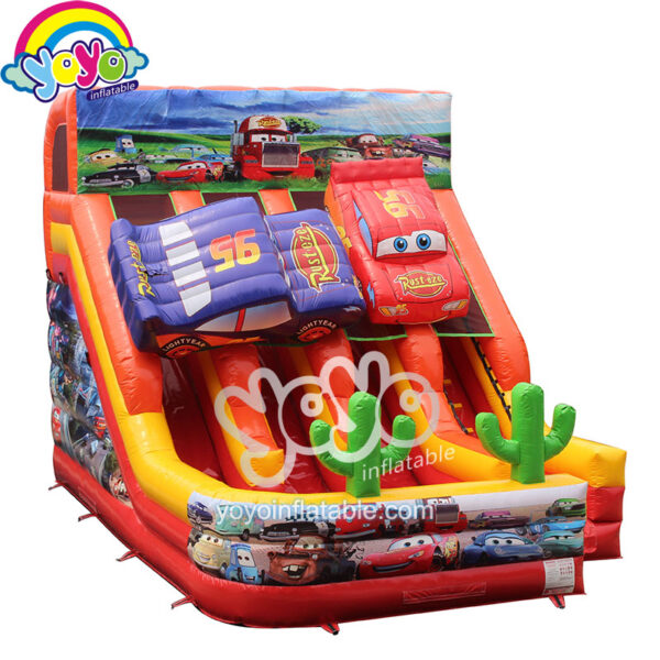 20ft Disney Cars Theme Dual Inflatable Dry Slide YY-DSL2007