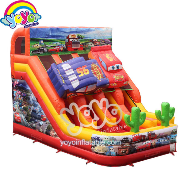 20ft Disney Cars Theme Dual Inflatable Dry Slide YY-DSL2007