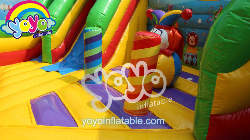Happy Circus Double Slides Inflatable Playground YY-AP19005