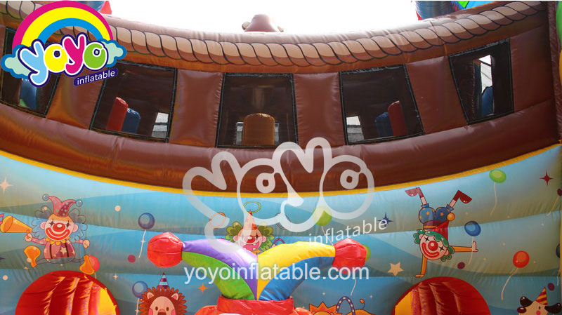 Happy Circus Double Slides Inflatable Playground YY-AP19005