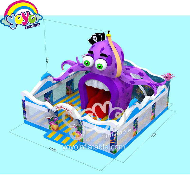 Big Octopus Inflatable Amusement Park for kids YY-AP19007