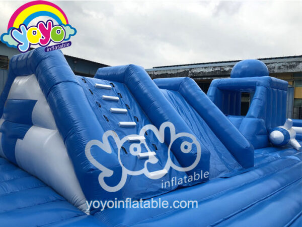 Giant Blue Space Ship Inflatable Amusement Park YY-AP19010
