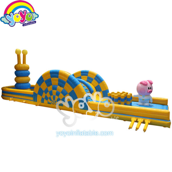 Cartoon Pig Obstacle Couse Inflatable Playground YY-AP19012