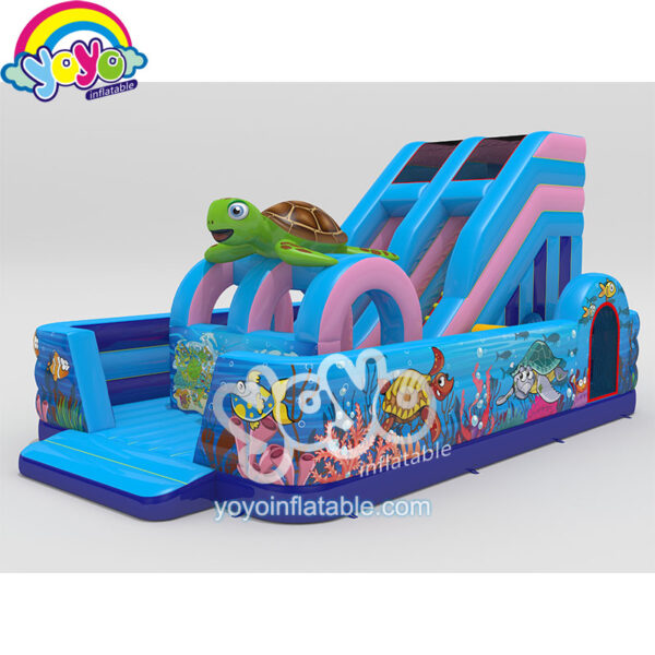 Sea Turtle Theme Inflatable Dry Slide Playground YY-AP2004