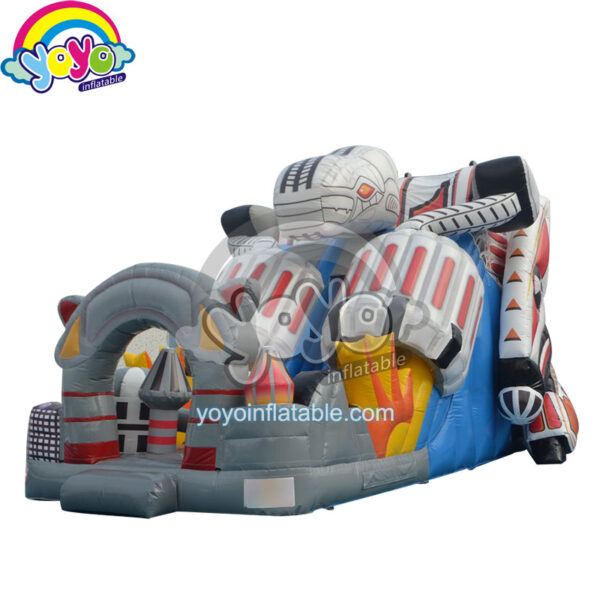 18' H Robot Theme Dual Inflatable Dry Slide YY-DSL12028