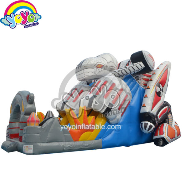 18' H Robot Theme Dual Inflatable Dry Slide YY-DSL12028