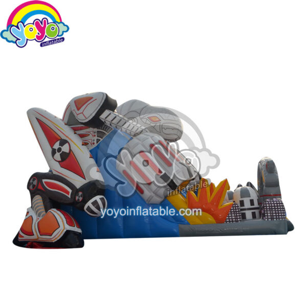 18' H Robot Theme Dual Inflatable Dry Slide YY-DSL12028