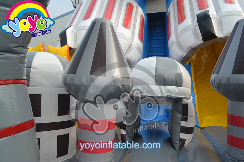 18' H Robot Theme Dual Inflatable Dry Slide YY-DSL12028