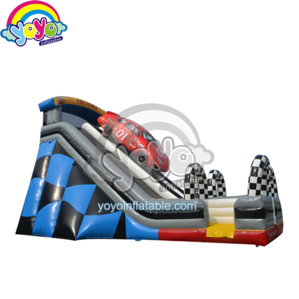 26' H Racing Car Dual Inflatable Dry Slide YY-DSL12032