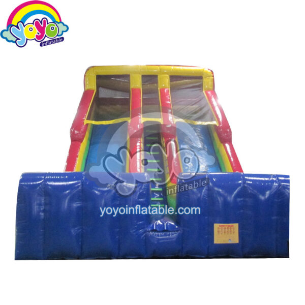 20' H Red Yellow Blue Dual Inflatable Dry Slide YY-DSL12034