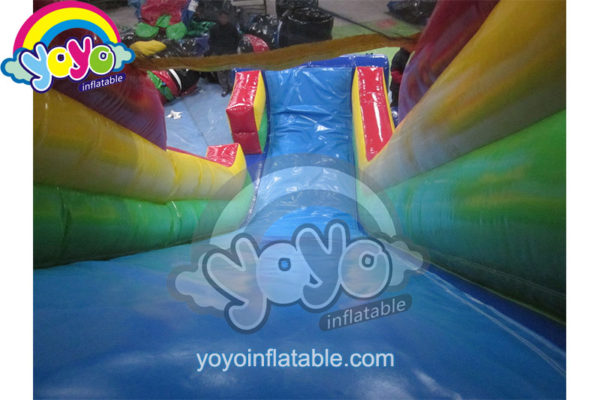 20' H Red Yellow Blue Dual Inflatable Dry Slide YY-DSL12034