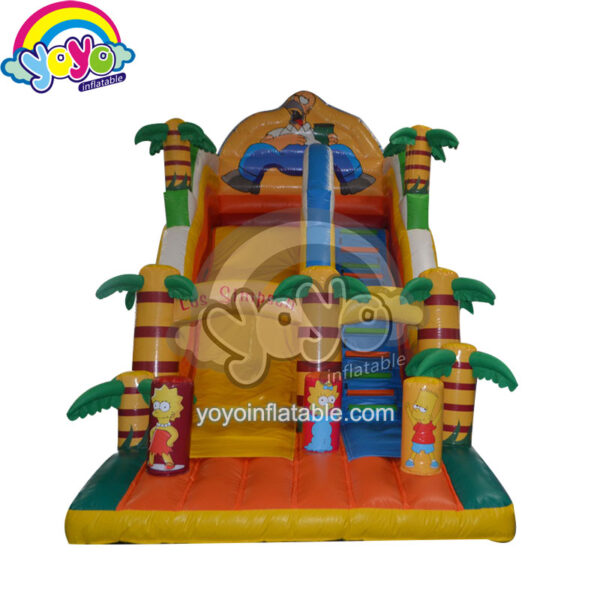 20' H Simpson Theme Inflatable Colorful Slide YY-DSL12048