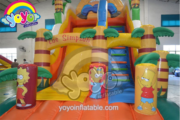 20' H Simpson Theme Inflatable Colorful Slide YY-DSL12048