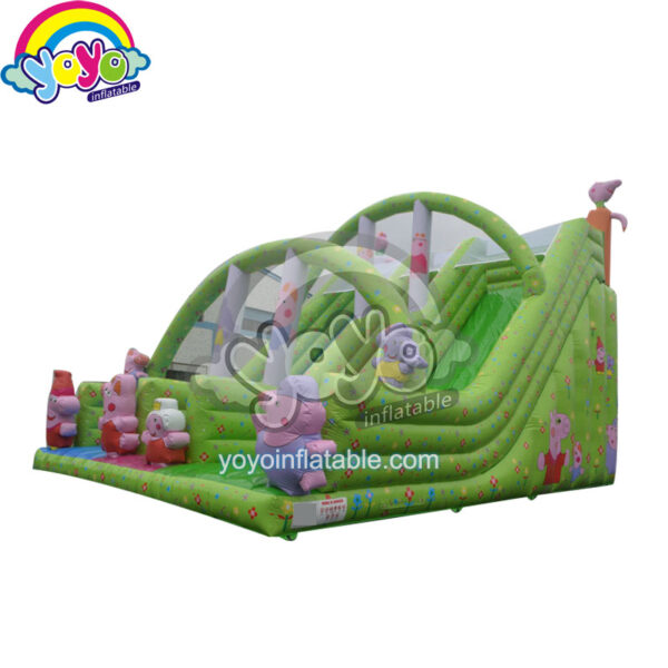 26' H Peppa Pig Big Inflatable Slide for Kids YY-DSL140068