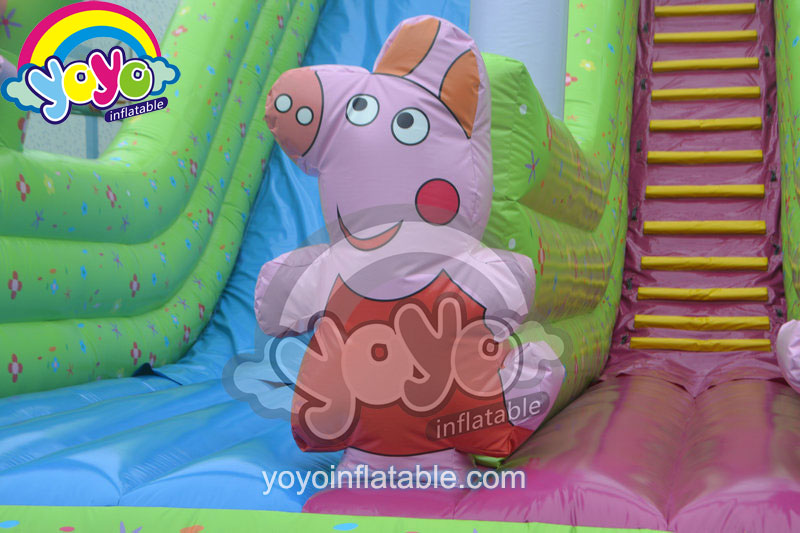 26' H Peppa Pig Big Inflatable Slide for Kids YY-DSL140068