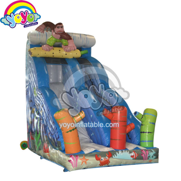 17ft H Monkey Surfing Inflatable Dry Slide YY-DSL14007