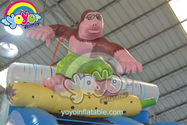17ft H Monkey Surfing Inflatable Dry Slide YY-DSL14007