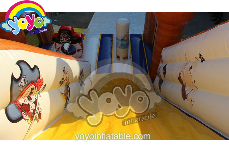 16ft H Pirate Ship Theme Inflatable Dry Slide YY-DSL18017