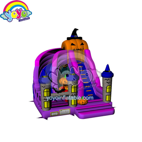 18ft H Pumpkin Haunted House Inflatable Slide YY-DSL181205