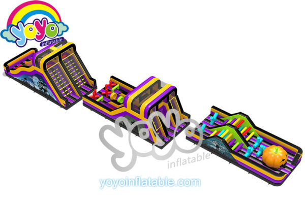 118' Halloween Pumpkin Inflatable Obstacle Course YY-NOB001