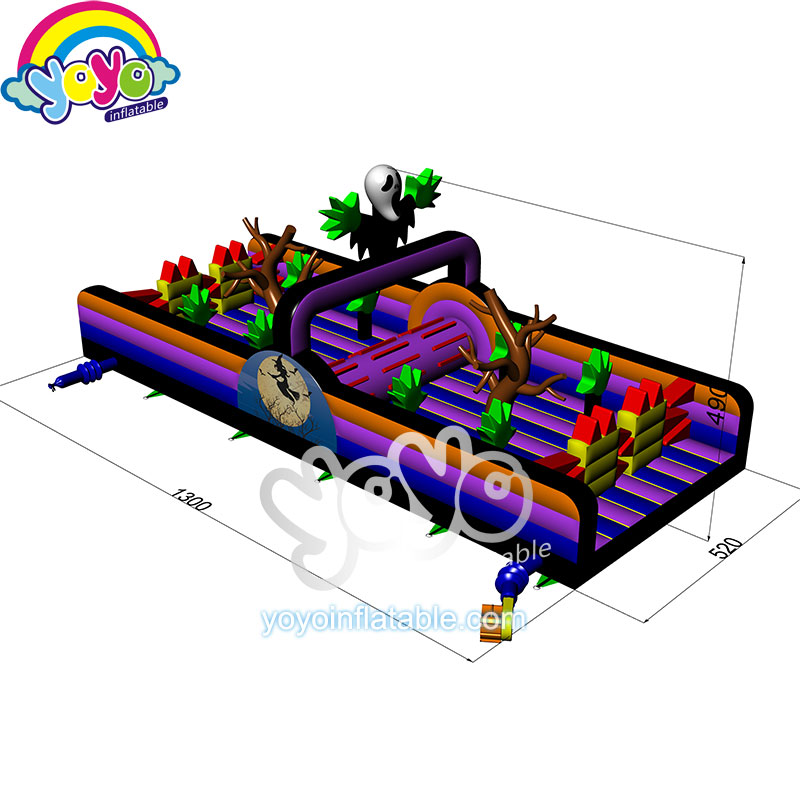 Super Giant Halloween inflatable Obstacle Course YY-NOB18021