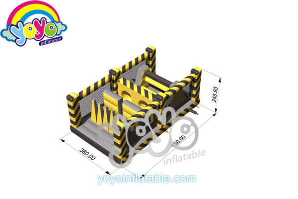 U-shaped Toxic Inflatable Obstacle Course YY-NOB181205