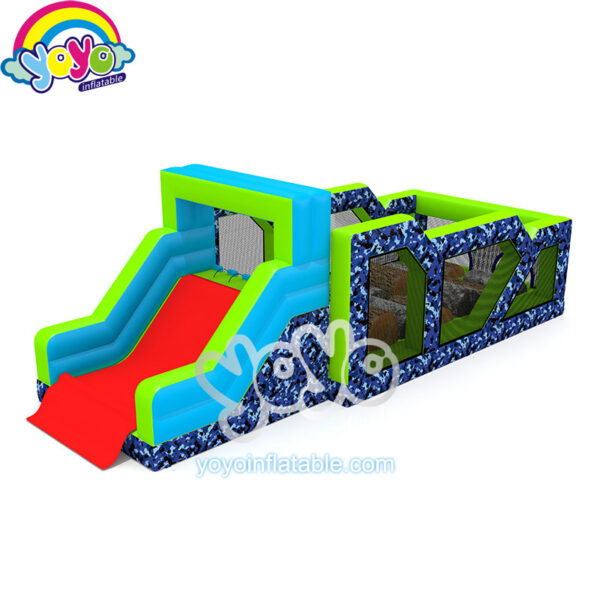 Camouflage Rollers Inflatable Obstacle Course YY-NOB2125
