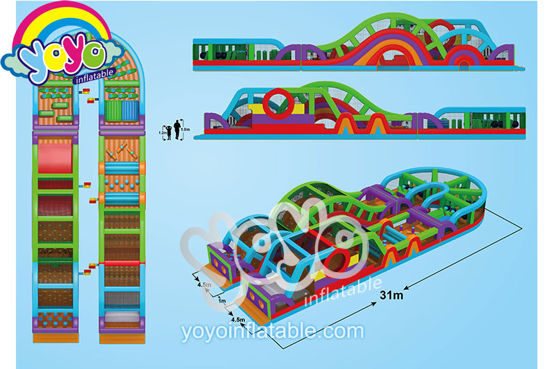 New Arches U-shaped Inflatable Obstacle Course YY-NOB2127