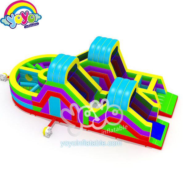 Bright Colors U-shaped Inflatable Obstacle Course YY-NOB2129