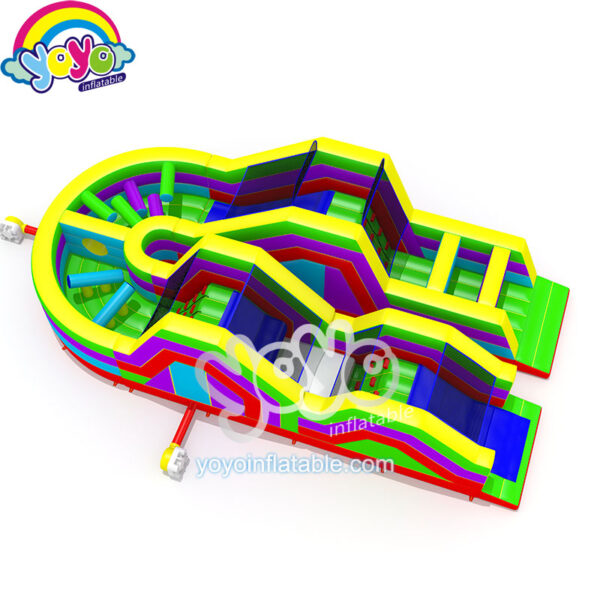 Bright Colors U-shaped Inflatable Obstacle Course YY-NOB2129