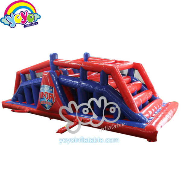 Red and Blur Roller Inflatable Obstacle Course YY-OB18005