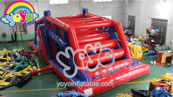 Red and Blur Roller Inflatable Obstacle Course YY-OB18005