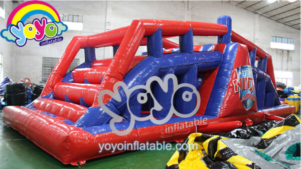 Red and Blur Roller Inflatable Obstacle Course YY-OB18005