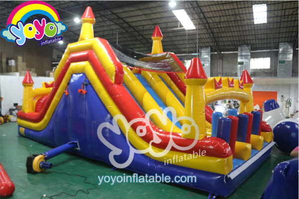 Castle Triple Lanes Inflatable Obstacle Course YY-OB19002