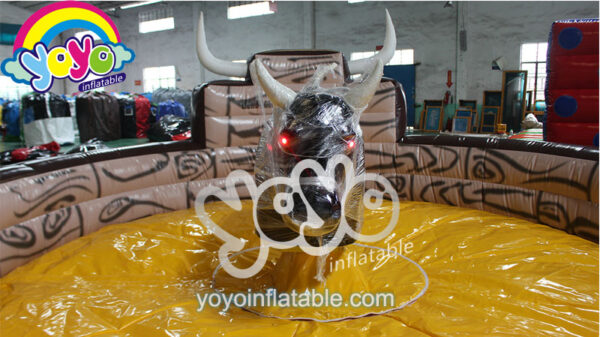 Classic Wood Grain Mechanical Bull Riding Game YY-SP18017