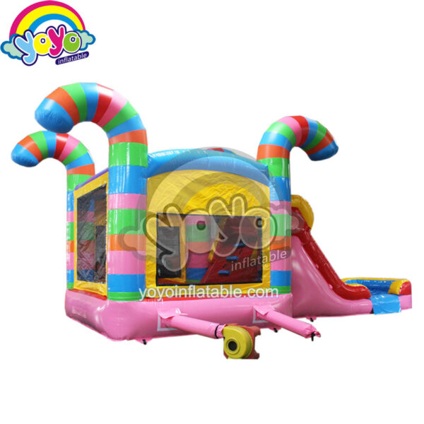 Cute Candy Castle Infltable Wet/Dry Combo YY-WCO18011