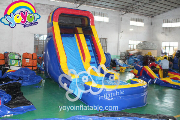 12ft H Red Yellow Blue Inflatable Water Slide YY-WSL15087