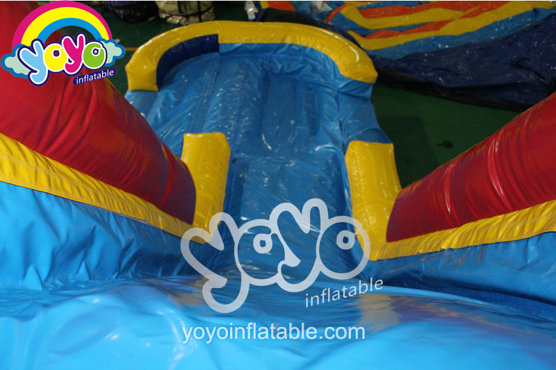 12ft H Red Yellow Blue Inflatable Water Slide YY-WSL15087