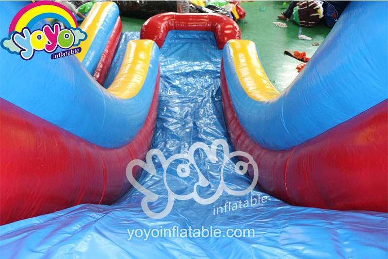 18ft H Yellow Blue Red Inflatable Water Slide YY-WSL16002