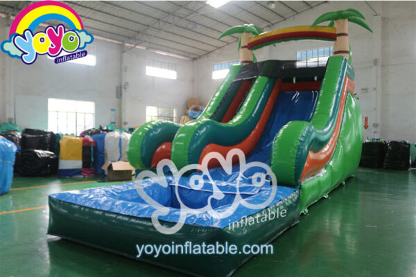 17ft Coconut Tree Inflatable Single Water Slide YY-WSL16049