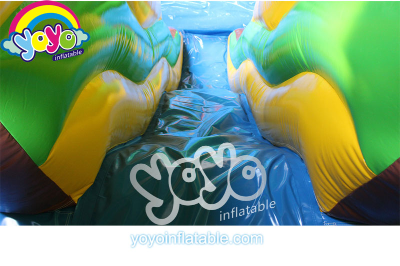 21ft H Dual Lane Jungle Inflatable Water Slide YY-WSL19005