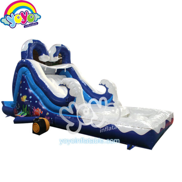 18ft Single Lane Ocean Inflatable Water Slide YY-WSL19008