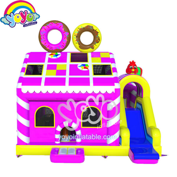 Donut Candy 5 in 1 Jumper Slide Combo Bounce House YY-NCO1201 (1)