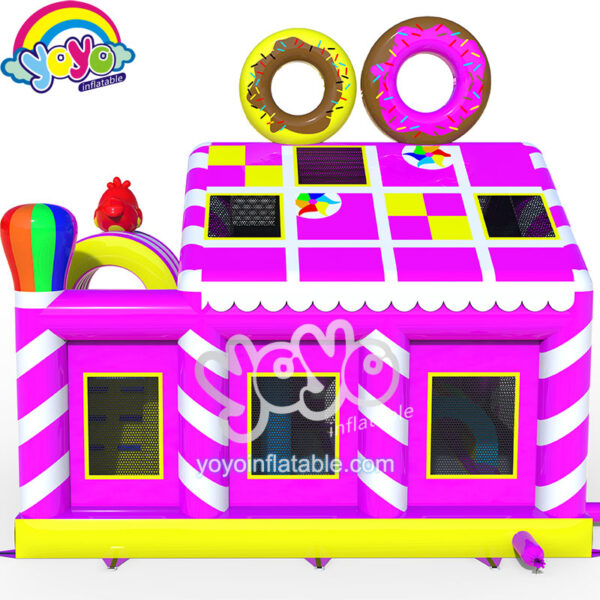 Donut Candy 5 in 1 Jumper Slide Combo Bounce House YY-NCO1201 (3)