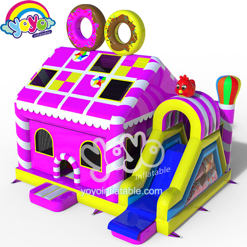 Donut Candy 5 in 1 Jumper Slide Combo Bounce House YY-NCO1201 (4)