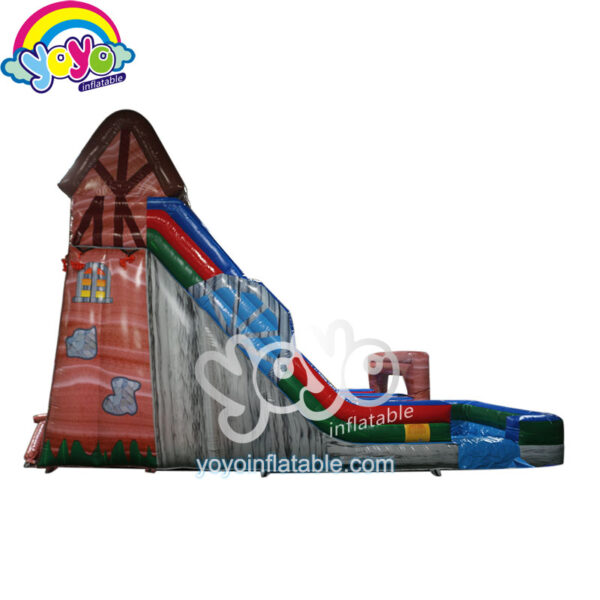 Marble Inflatable Water Slide Double Lane Farm House YY-WSL19006 (2)