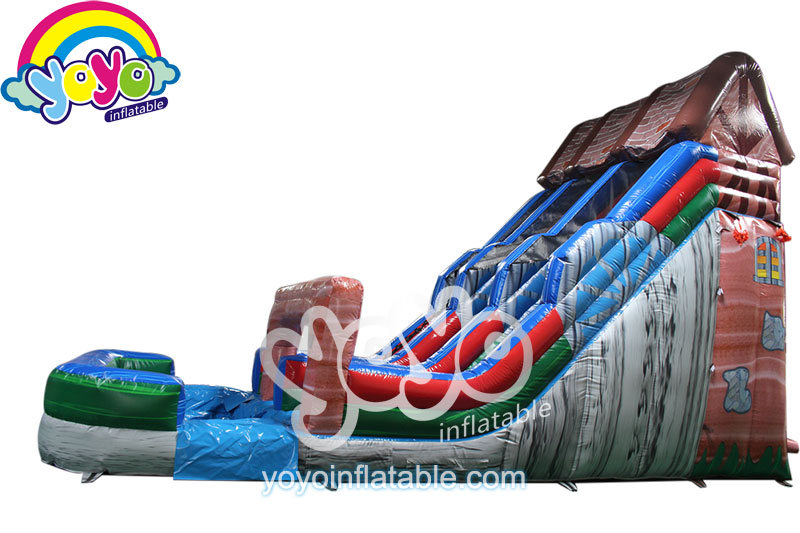 Marble Inflatable Water Slide Double Lane Farm House YY-WSL19006 (4)