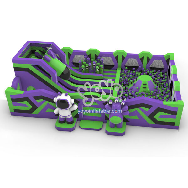 Black Green Purple Space Theme Inflatable Park YY-BP230604-A (1)