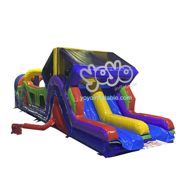 Dual Lane Inflatable Obstacle Course YY-OB230710 (1)