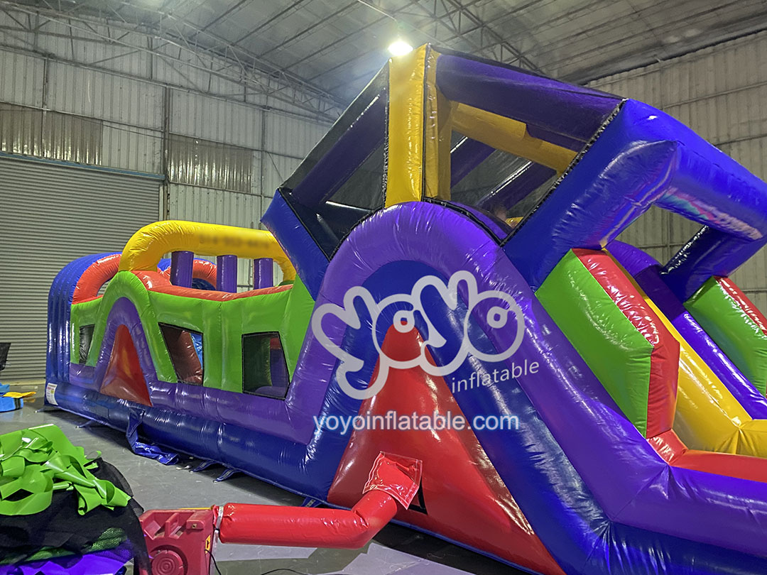 Dual Lane Inflatable Obstacle Course YY-OB230710 (4)